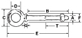 Drop Forged Eye Bolts <BR> Shoulder - Machine Thread 2